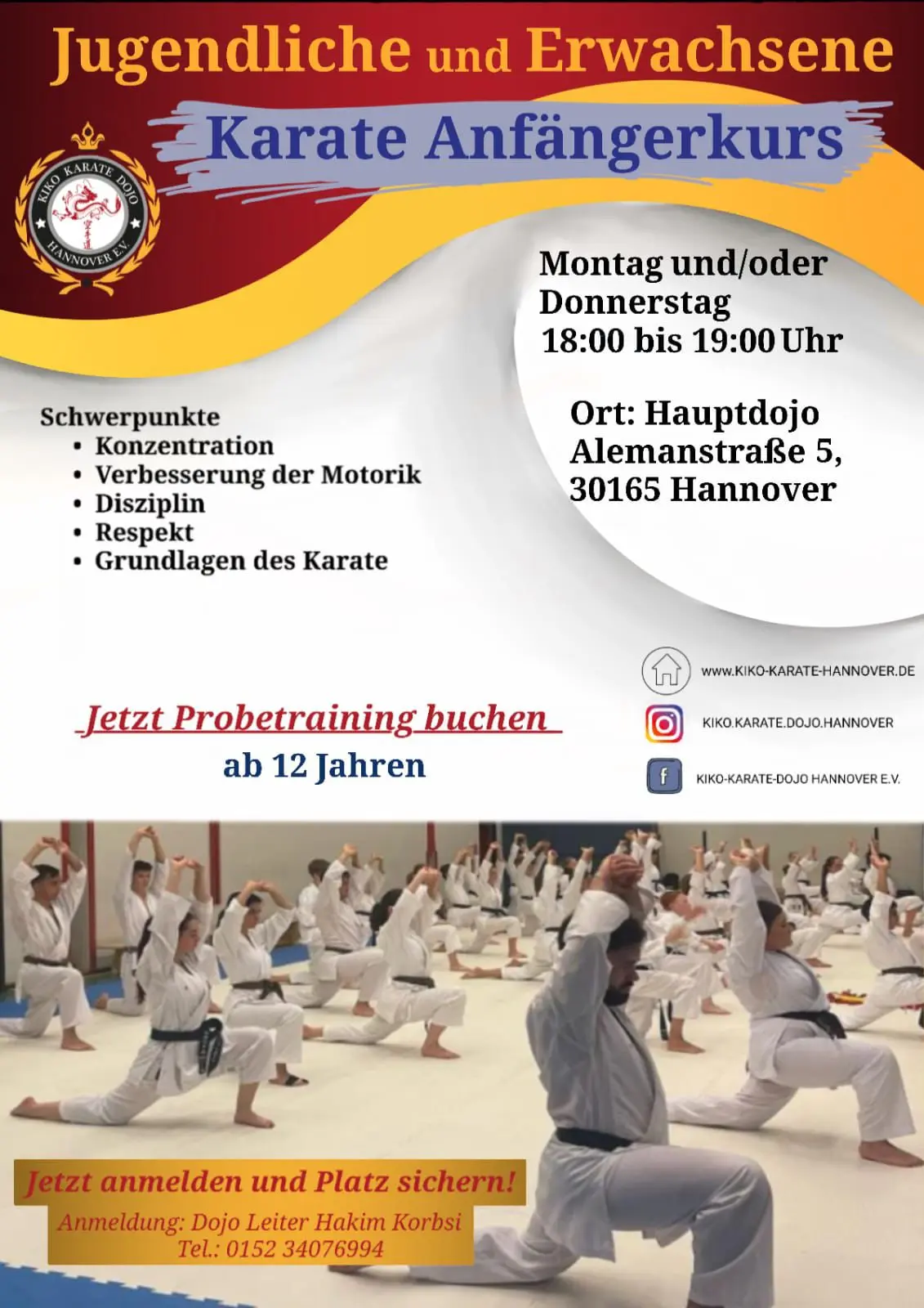 Karate anfangerkurse